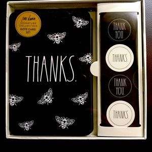 RAE DUNN Bee thank you cards notes & stickers …